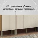 Ver mais imagens de Armário de Cozinha Completa Mdf 12 Portas com Balcão Versalhes Plus - Freijó/soft