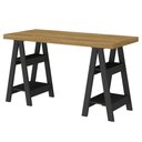 Ver mais imagens de Mesa para Escritório Escrivaninha Home Office Art A02 Olmo Preto - Lyam Decor