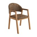 Ver imagem 6 de Conjunto Mesa de Jantar Savana e 8 Cadeiras Arezzo Madeira Laminado Natural Área Gourmet:nobuck Marr