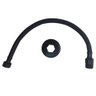 Engate Mangueira Flexível Preto/Black Trançado Aço Inox 40Cm - 6