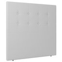 Ver imagem 1 de Cabeceira Cama Box Solteiro Luana 90cm Sintético Branco