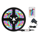 Ver imagem 1 de Fita Led RGB 5 metros 16 Cores Prova D'agua Ip65 + Fonte 12v2a + Controle 24 Botões + Controladora R