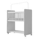 Ver imagem 2 de Mini Berço Grade Removível com Colchão New Baby Branco
