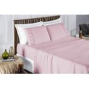 Ver imagem 2 de Conjunto de Lencol Casal Super King Madri 300 Fios 04 Pçs Toque Super Macio:rosa