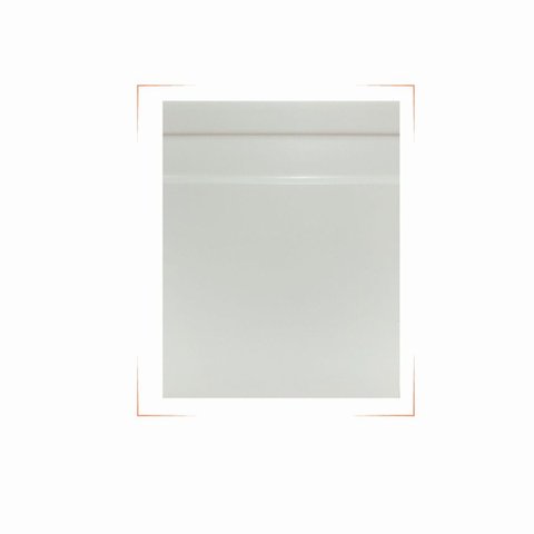 Kit Rodape 07cm Frisado Slim Branco 07PÇ (14MT) Rodapeshop