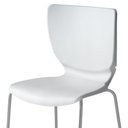 Ver imagem 5 de Kit 6 Cadeiras Empilháveis Base Aço Tubular Mono Branco