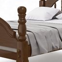 Ver imagem 5 de Cama Casal 140cm Madeira Maciça Torneada Leni Castanho B11 - Mpozenato