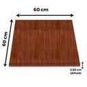 Ver imagem 3 de Mesa Beta Inox 75 Cm (altura) Disco Redondo Tampo Mdp Quadrado 60 Cm (larg) X 2,50 Cm (alt)