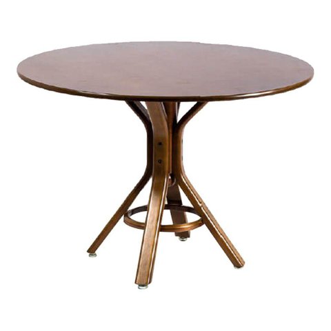 Mesa de Jantar Estrela 90cm Imbuia Verniz