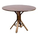 Ver imagem 1 de Mesa de Jantar Estrela 90cm Imbuia Verniz