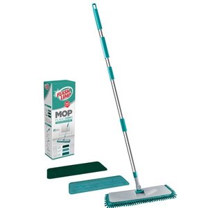 Mop Plano 3 Em 1 Tira Sujeira Limpeza Pesada Flash Limp - Verde