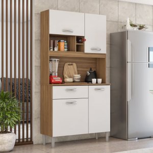 Cozinha Compacta 4 Portas 1 Gaveta Malta 
