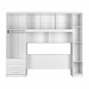 Ver imagem 3 de Guarda-Roupa Casal com Cabeceira 6 Portas 3 Gavetas Top Cancun Yescasa Branco