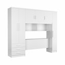 Ver imagem 4 de Guarda-Roupa Casal com Cabeceira 6 Portas 3 Gavetas Top Cancun Yescasa Branco