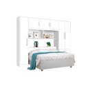 Ver imagem 2 de Guarda-Roupa Casal com Cabeceira 6 Portas 3 Gavetas Top Cancun Yescasa