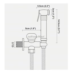 Ducha Higiênica Bronze Retro Vintage Rustica - Banheiros - 6