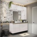 Ver imagem 1 de Conjunto para Banheiro Kappesberg Celeste 7 Peças Branco 160cm