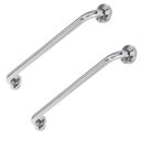 Ver imagem 1 de Alça Apoio Inox 60cm Kit 2 Uni Barra Banheiro Idoso Cadeirante Deficiente Acessibilidade