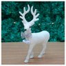 Enfeite Decorativo Rena Branca com Guizo Natal 21cm - 1