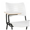 Ver imagem 6 de Cadeira Universitária Plástica Prancheta MDF - Cor Branco - Mrplast - 34030