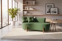 Ver imagem 2 de Namoradeira Sofá Feijão Luna 130cm Orgânica Suede Verde