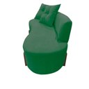 Ver imagem 5 de Namoradeira Sofá Feijão Luna 130cm Orgânica Suede Verde