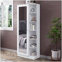 Ver imagem 1 de Sapateira Espelho 01 Porta 06 Prateleiras íris Henn Branco