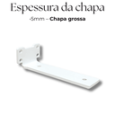 Ver imagem 4 de Kit 3 Suportes Cantoneira Invertida 15cm Fixador Aço de Parede para Prateleira Moderno Branco