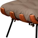 Ver imagem 4 de Puff Decorativo Laura 65cm Couro Avelã - Sallar Home