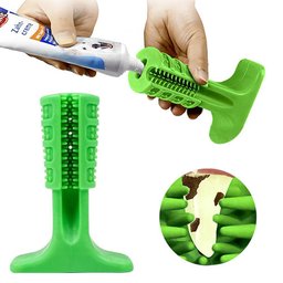 Escova Dentes Mordedor Medio Canina Remove Tartaro Cao Pet - 3