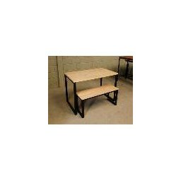 Mesa Estilo/Modelo Industrial com 1 banco (1,40 x 0,80) - 5