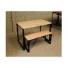 Mesa Estilo/Modelo Industrial com 1 banco (1,40 x 0,80) - 5