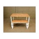 Ver imagem 6 de Mesa Estilo/Modelo Industrial com 1 banco (1,40 x 0,80)