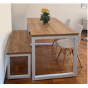 Ver imagem 3 de Mesa Estilo/Modelo Industrial com 1 banco (1,40 x 0,80)