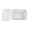 Kit com 4 Caixas Organizadoras Rattan 15 Litros com Tampa - Estilo e Praticidade Cor:branca - 7
