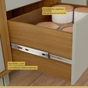 Ver imagem 6 de Balcão 1 Porta 1 Gaveta 80cm em Mdf Princesa Nesher Freijó-off White