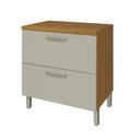Ver imagem 1 de Balcão 1 Porta 1 Gaveta 80cm em Mdf Princesa Nesher Freijó-off White