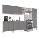 Ver imagem 2 de Armário Cozinha Modulada Completa 298cm Pequim Top Multimóveis Mp3770 Branco/lacca Fumê