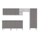 Ver imagem 7 de Armário Cozinha Modulada Completa 298cm Pequim Top Multimóveis Mp3770 Branco/lacca Fumê