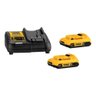 Dewalt Dcb203c2-br Carregador Bivolt +2baterias de 20v 2ah Xr - 1
