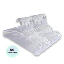 Cabide Infantil Criança Pequeno Acrílico Cristal Transparente Kit 50 Peças - 2