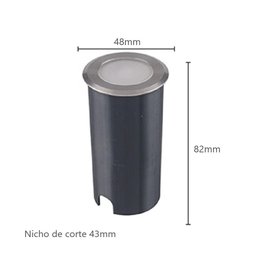 Balizador Led Embutido de Solo 3000k Bivolt Ip67 Nordecor - 2