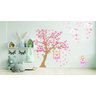 Adesivo de Parede Infantil Ursinha Bailarina Balanço Árvore - 1