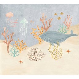 Papel De Parede Fundo do Mar Baleia 220x220 - 1