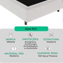 Ver imagem 2 de Cama Box Solteiro Bravus 78x188x44 Branco