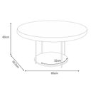 Ver imagem 5 de Home Suspenso Cosmo Cinamomo Off White e Mesa de Centro Sky Off White- Hb Móveis
