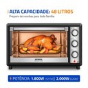 Ver imagem 7 de Forno Elétrico 48l Family Grill Inox Mondial Preto/inox 1800w Frn-48-bi 110v