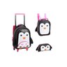 Mochila Infantil Pinguim Estojo e Lancheira Preto - Denlex - 2