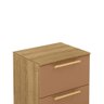 Mesa de Cabeceira 2 Gavetas 50cm Dubai Moderna:natura Camarim - 5