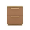 Mesa de Cabeceira 2 Gavetas 50cm Dubai Moderna:natura Camarim - 4